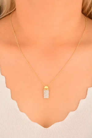 Cebeci 14 Ayar Taşlı Altın Kolye Ucu