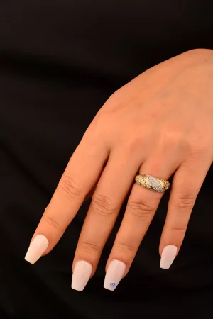 Cebeci 14 Ayar Taşlı Altın Yüzük