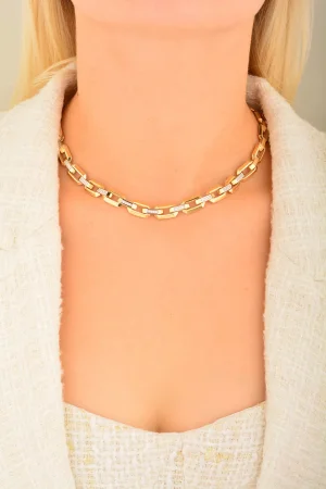 Cebeci 14 Ayar Taşlı Kolye