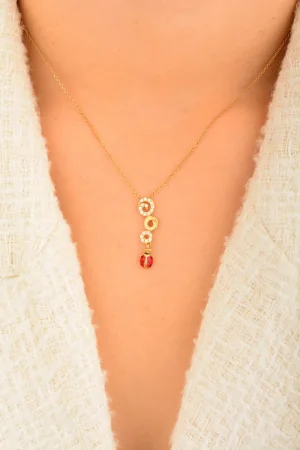 Cebeci 14 Ayar Uğur Böceği Altın Kolye