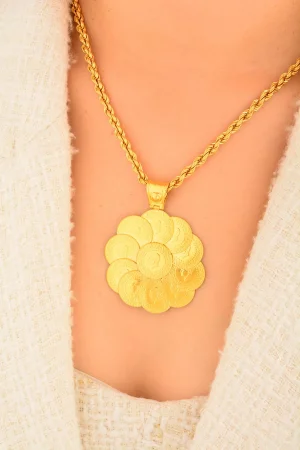 Cebeci 22 Ayar Çeyrek Altın Kolye Ucu