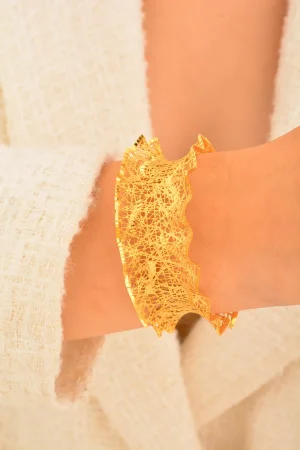 Cebeci 22 Ayar Dalgalı Altın Bilezik