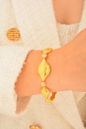 Cebeci 22 Ayar Deniz Kabuğu Altın Bileklik