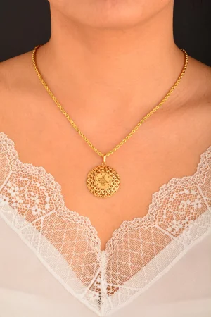 Cebeci 22 Ayar Tuğra Altın Kolye Ucu