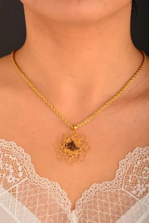 Cebeci 22 Ayar Tuğralı Altın Kolye Ucu