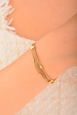 Cebeci 14 Ayar İtalyan Altın Bileklik