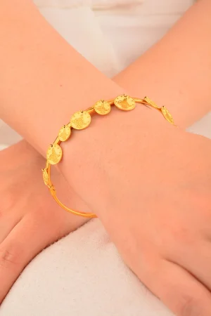 Cebeci 22 Ayar Tuğra Sallantılı Altın Bilezik