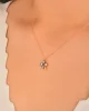 Cebeci 14 Ayar 4 Yapraklı Yonca Rose Altın Kolye