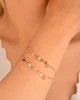 Cebeci 14 Ayar Pullu Rose Altın Bileklik