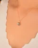 Cebeci 14 Ayar Rose Tek Taşlı Altın Kolye