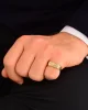 Erkek Taşlı Altın Yüzük