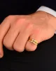 Cebeci 14 Ayar Erkek Taşlı Altın Yüzük