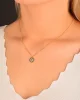 Cebeci 14 Ayar Nazarlı Taşlı Altın Kolye