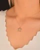 Cebeci 14 Ayar Yıldız Rose Altın Kolye