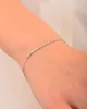Cebeci 14 Ayar Beyaz Altın Sırataşlı Altın Bileklik