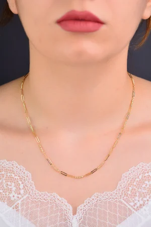 14 Ayar Ataç Set Altın Kolye