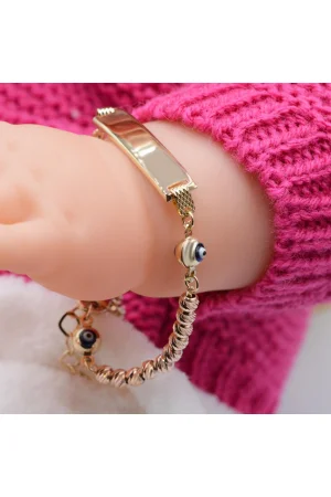 Altın Çocuk Nazarlı Dorika Bileklik