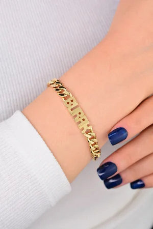 Cebeci 14 Ayar İsimli Altın Bileklik