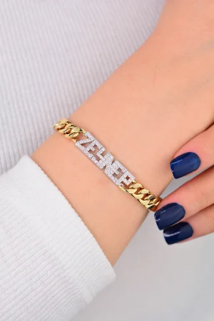 Cebeci 14 Ayar İsimli Altın Bileklik