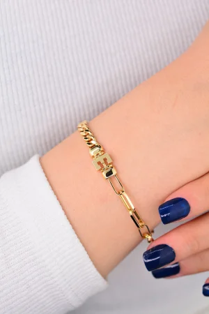 Cebeci 14 Ayar Zincir Altın Bileklik