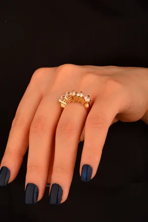 Beş Taş Altın Yüzük