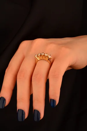 Beş Taş Altın Yüzük