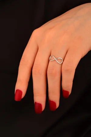 Beyaz Altın Sonsuzluk Yüzük