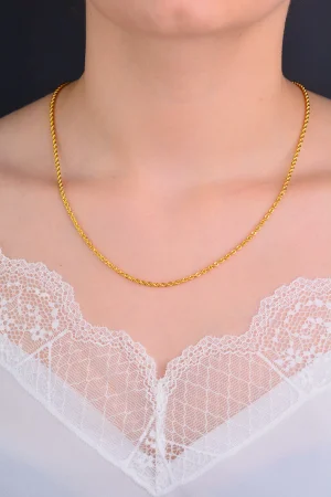 Burgu Zincir Altın Kolye