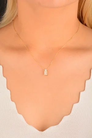 Cebeci 14 Ayar Baget Altın Kolye