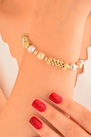 Cebeci 14 Ayar Dorika Altın Bileklik