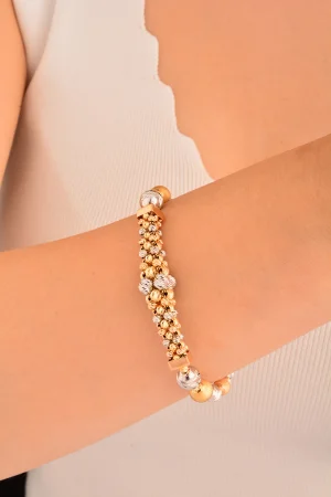 Cebeci 14 Ayar Dorikalı Altın Bileklik