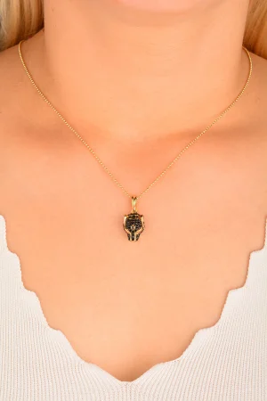 Cebeci 14 Ayar Kaplan Altın Kolye Ucu