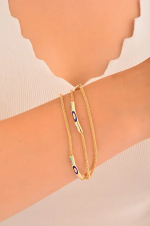 Cebeci 14 Ayar Mineli Zincir Altın Bileklik