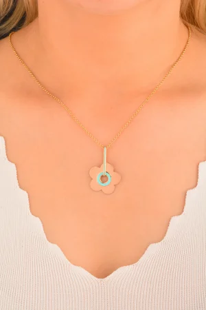 Cebeci 14 Ayar Papatya Altın Kolye