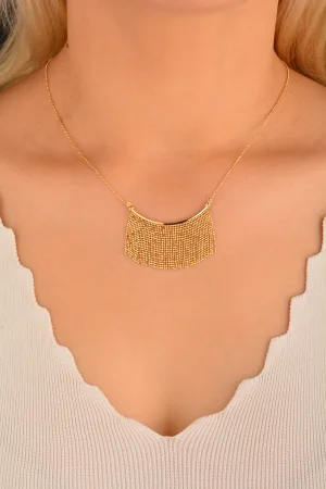 Cebeci 14 Ayar Pullu Altın Kolye