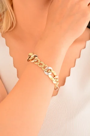 Cebeci 14 Ayar Renkli Altın Bileklik