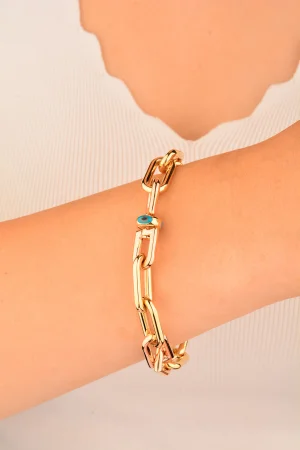 Cebeci 14 Ayar Halkalı Altın Bileklik