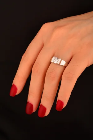 Cebeci 14 Ayar Tektaş Altın Yüzük