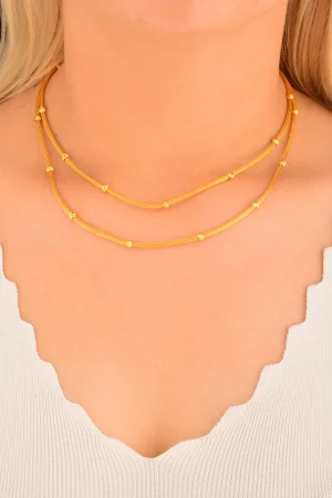 Cebeci 22 Ayar Dorika Altın Kolye