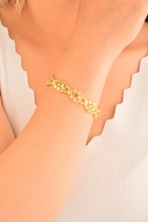 Cebeci 22 Ayar Lale Altın Bileklik