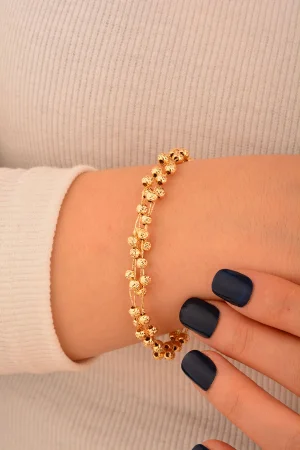 Cebeci 14 Ayar Dorikalı Altın Bileklik