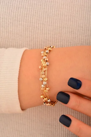 Cebeci 14 Ayar Dorikalı Altın Bileklik