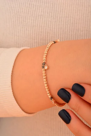 Cebeci 14 Ayar Dorikalı Rose Altın Bileklik