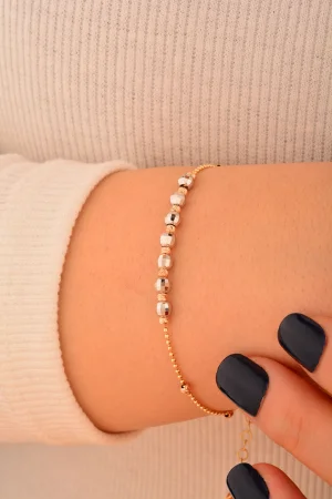 Cebeci 14 Ayar Dorikalı Altın Bileklik