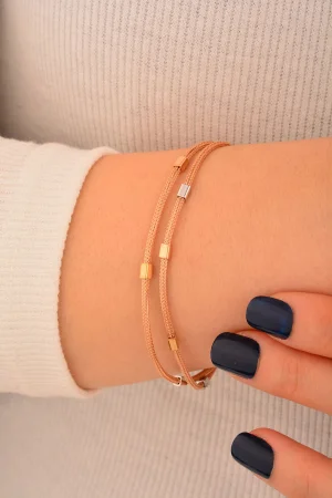 Cebeci 14 Ayar Rose Altın Bileklik