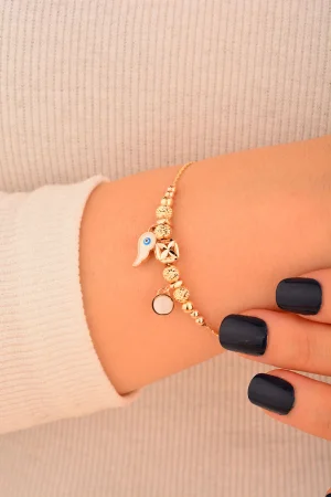 Cebeci 14 Ayar Kanatlı Altın Bileklik