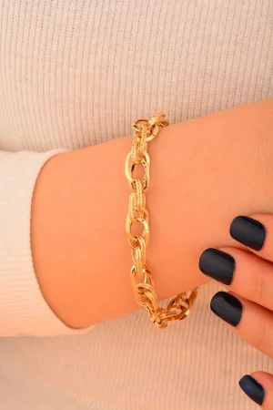 Cebeci 14 Ayar Altın Bileklik