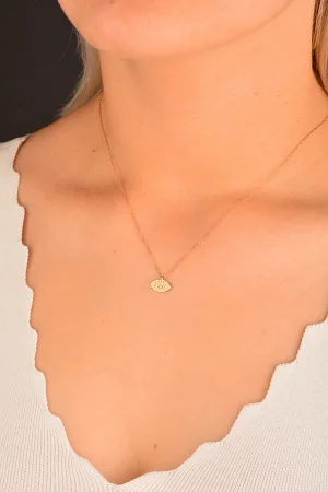 Rose Göz Altın Kolye