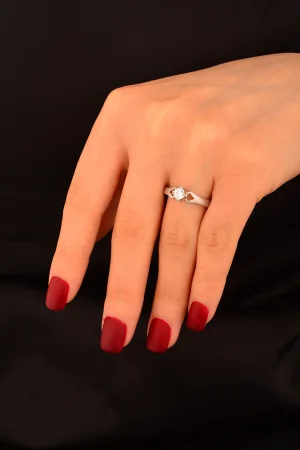 Taşlı Tek Taş Altın Yüzük