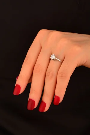 Tek Taş Altın Yüzük